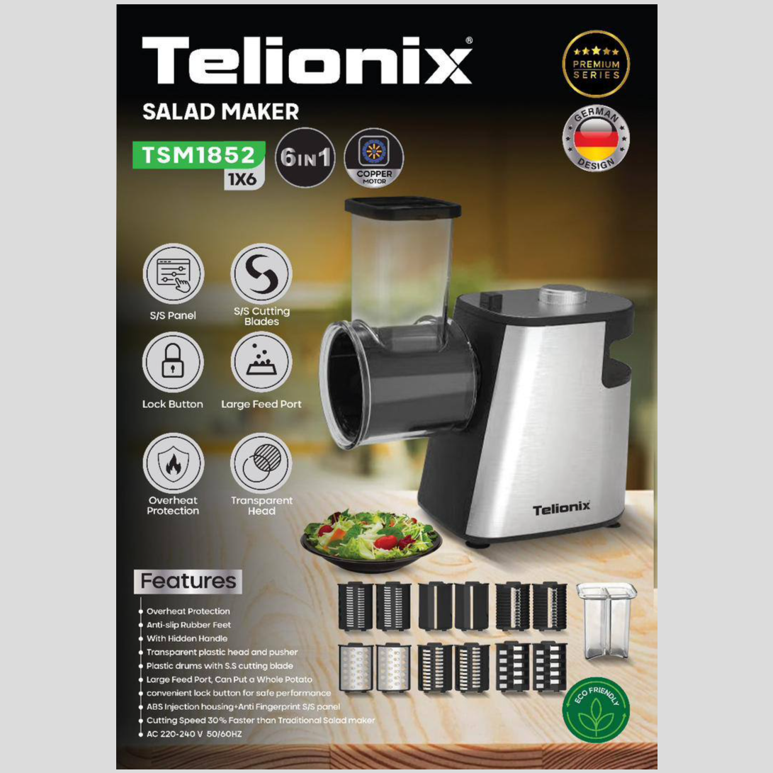 سالادساز 6 کاره تلیونیکس مدل TSM1852