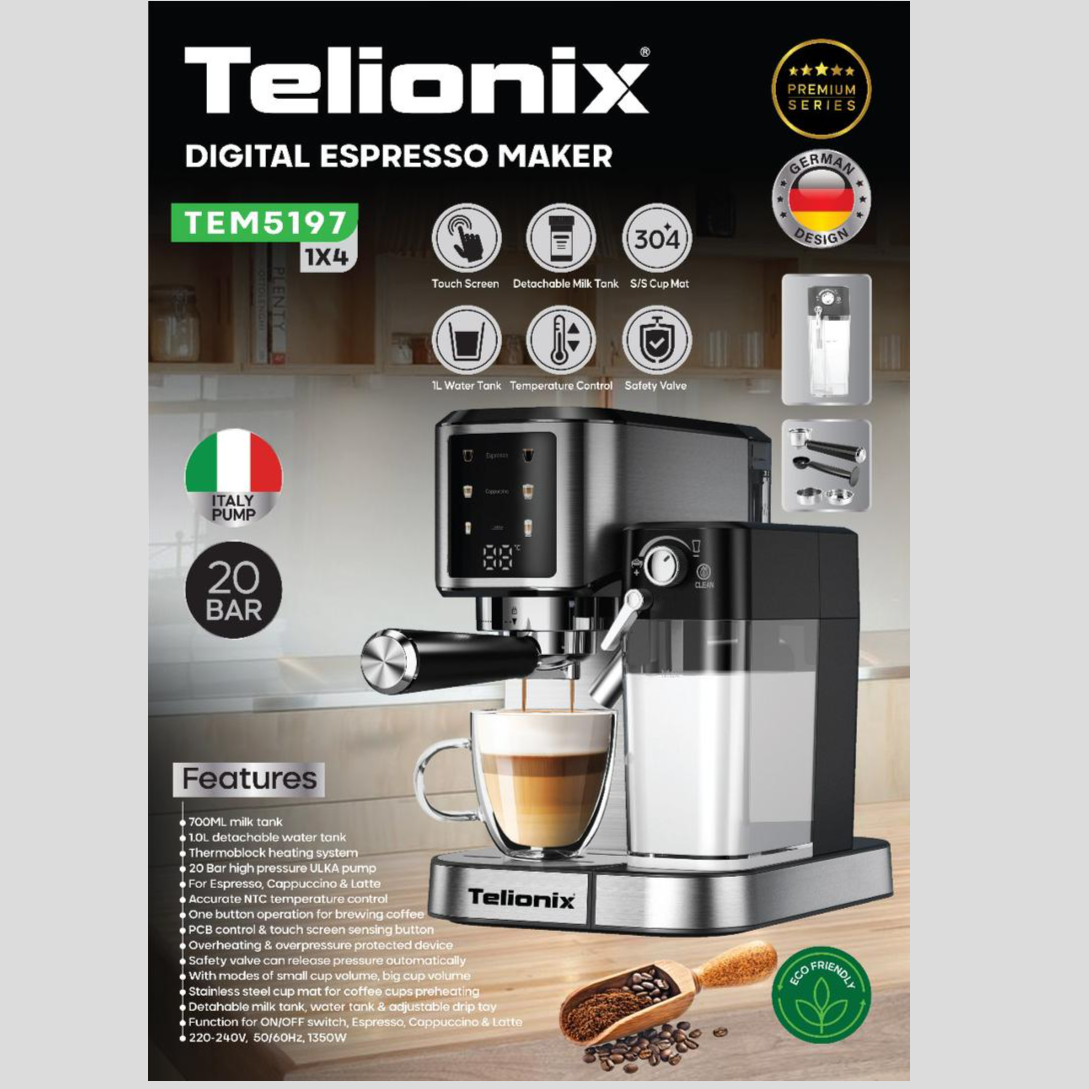 اسپرسوساز تلیونیکس مدل TEM5197