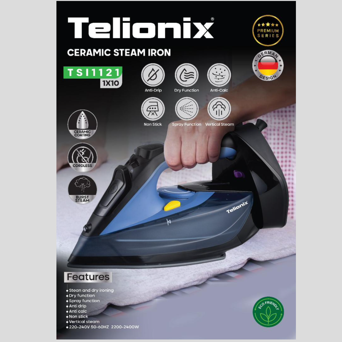 اتو بخار سرامیکی تلیونیکس مدل TSI1121