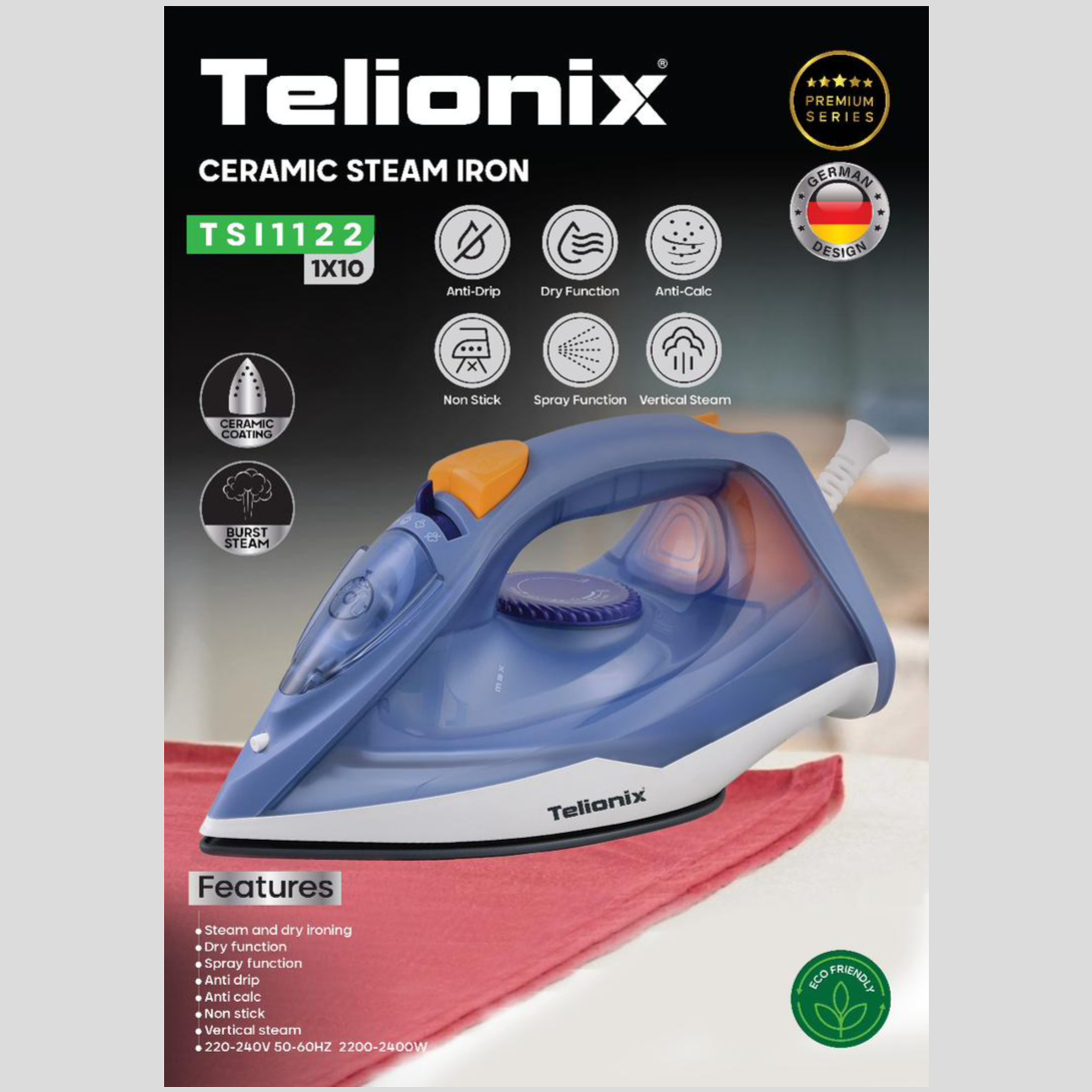 اتو بخار سرامیکی تلیونیکس مدل TSI1122