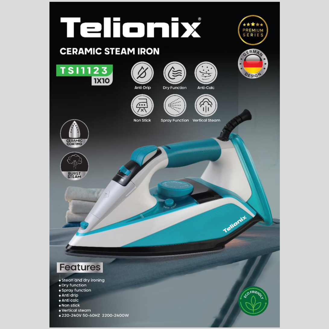 اتو بخار سرامیکی تلیونیکس مدل TSI1123