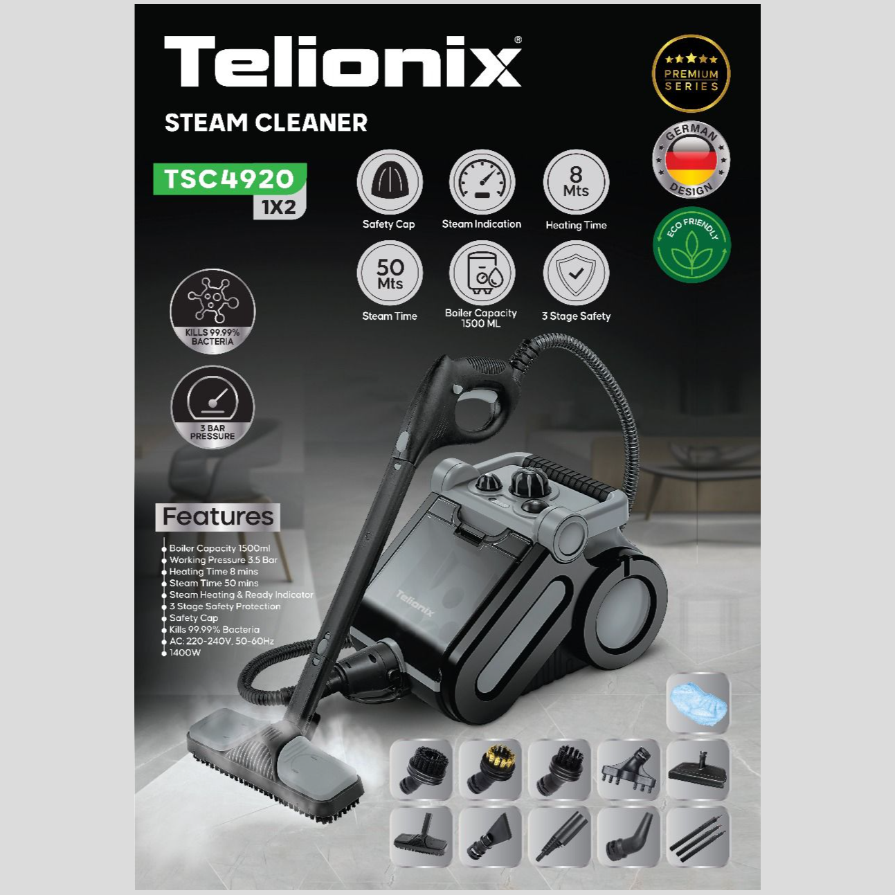 بخارشوی تلیونیکس مدل TSC4920