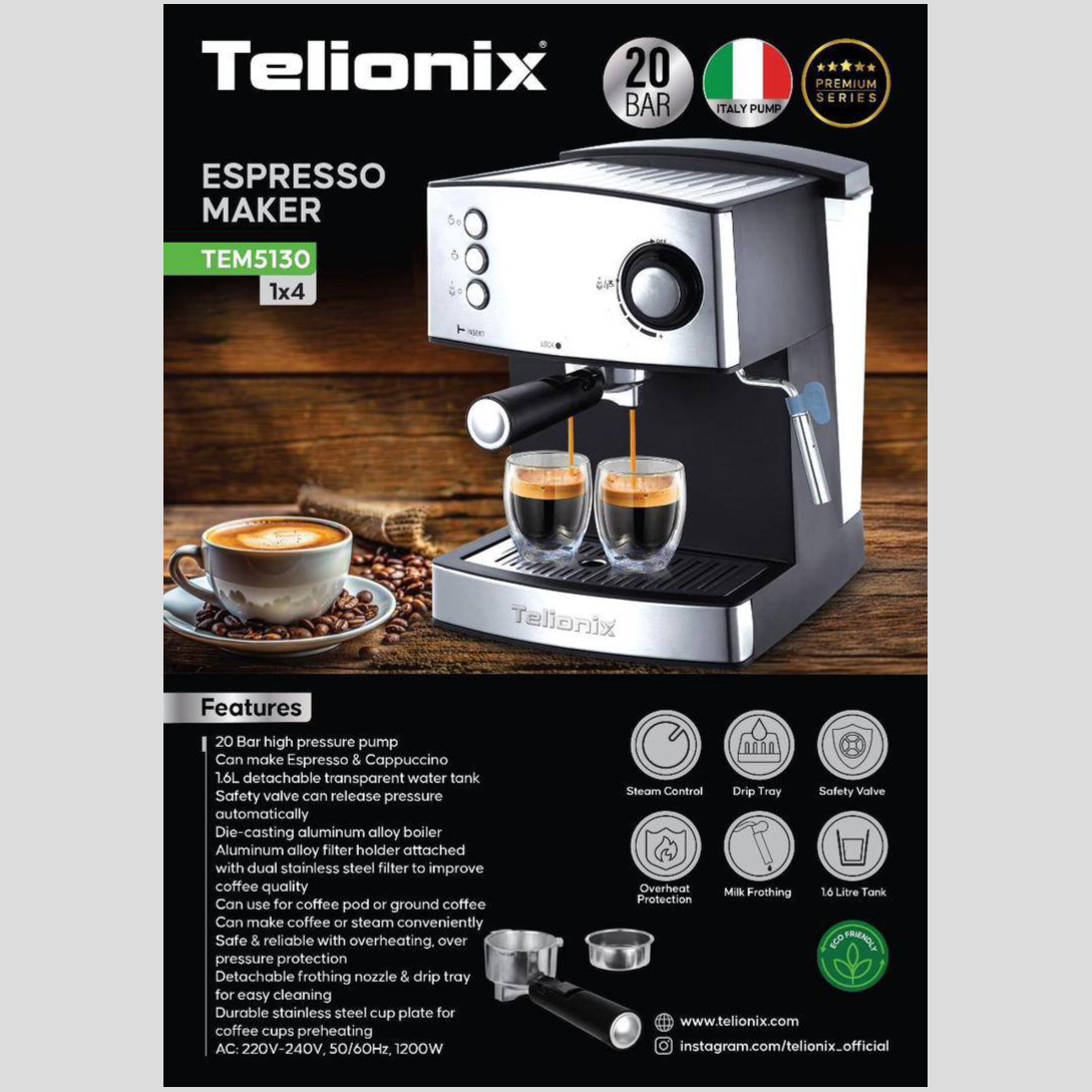 اسپرسوساز تلیونیکس مدل TEM5130