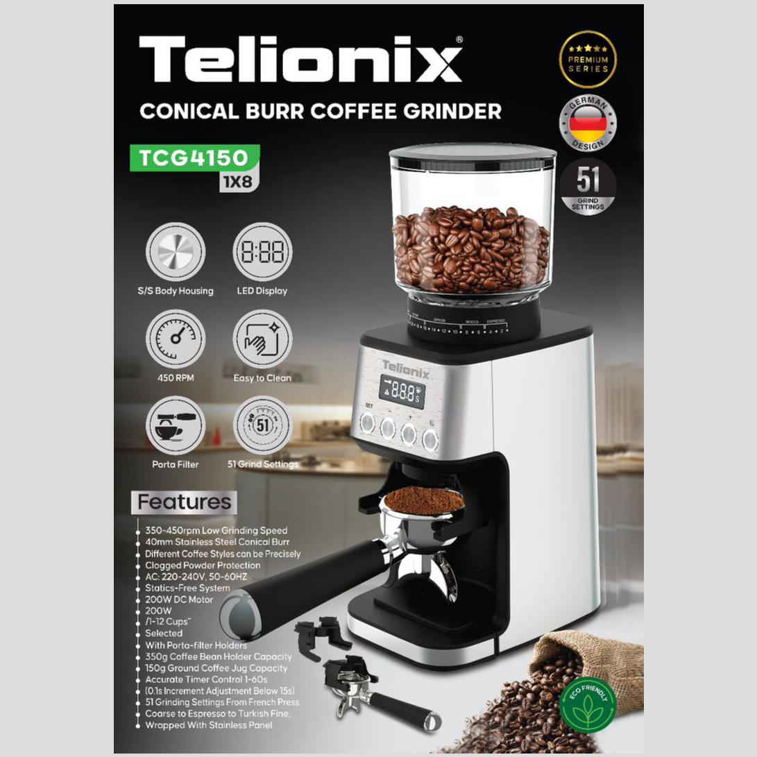 آسیاب قهوه تلیونیکس مدل TCG4150