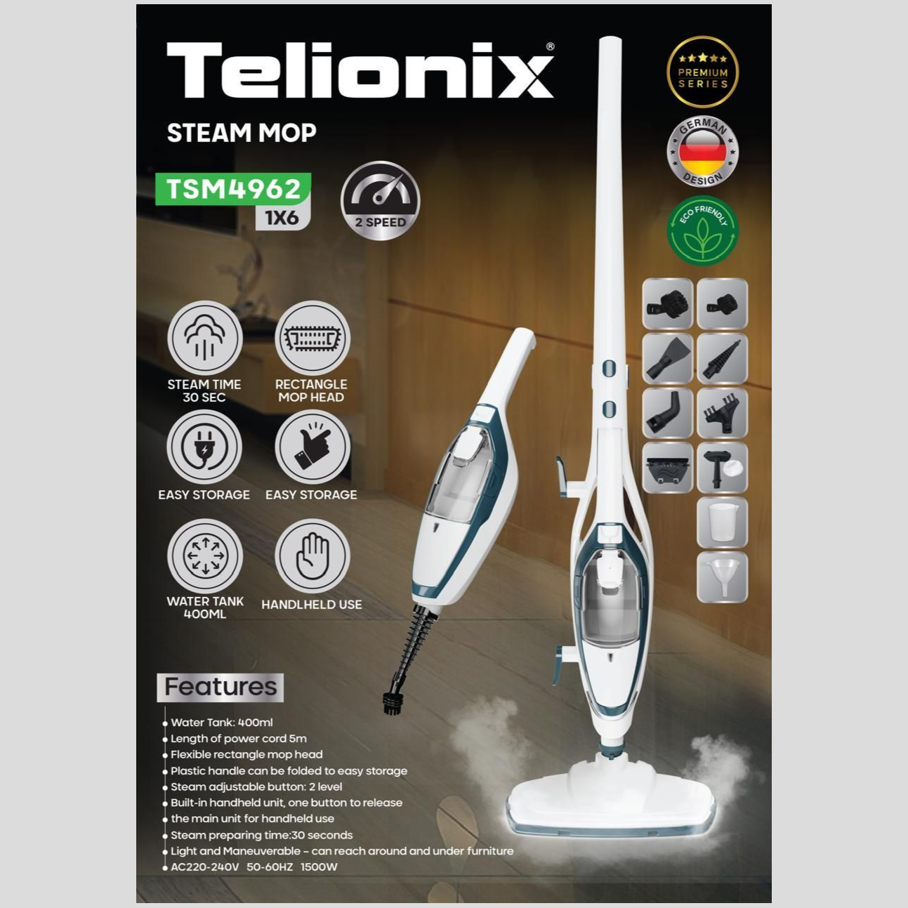 بخارشوی تلیونیکس مدل TSM4962