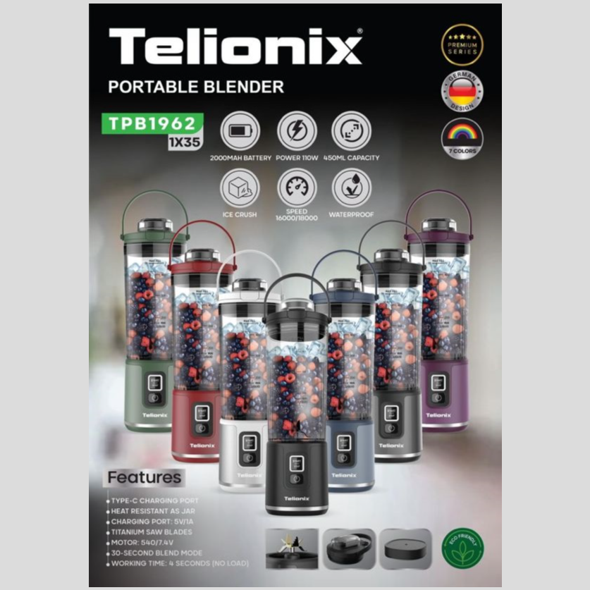 شیکر پرتابل تلیونیکس مدل TPB1962